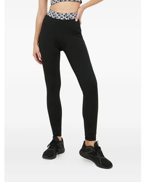The Kooples Logo-Band Leggings - Black