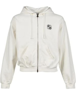 Vetements Biker Cross Hoodie - White