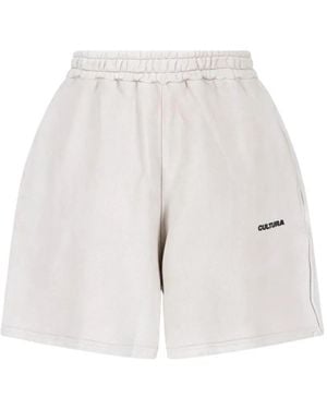 Cultura Bermuda Con Logo - Bianco