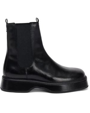 Ami Paris Botas Chelsea de piel - Negro