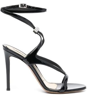Alexandre Vauthier Crystal-Embellished Sandals - Black