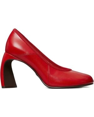 Tory Burch Peep-Toe Pump - Red