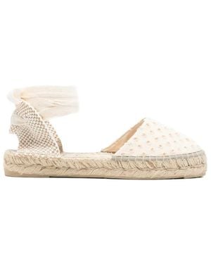 Manebí Yucatán Tie-Fastening Espadrilles - Natural