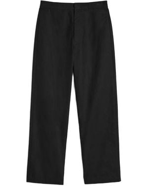 Jil Sander コットンパンツ - ブラック