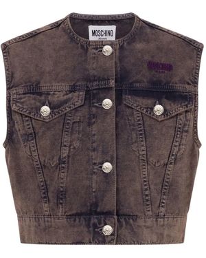 Moschino Katoenen Gilet - Grijs