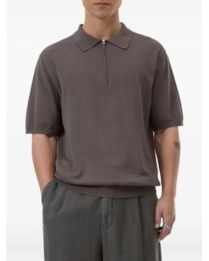 Closed Polo Con Zip - Grigio