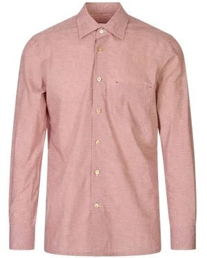Kiton Chemise À Imprimé Géométrique - Pink