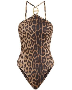 Moschino Bañador Con Cuello Halter - Blanco