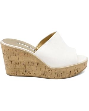 Walter Steiger Platform Heeled Sandals - White