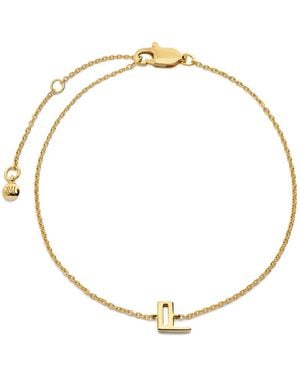 Monica Vinader Initial L Initial Bracelet - Metallic