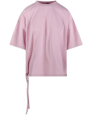 Nude Drawstring T-Shirt - Pink