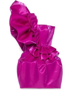 MITILIANE COUTURE Ruffled Mini Dress - Purple
