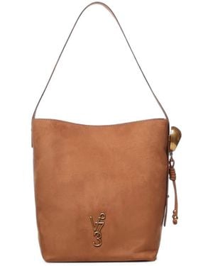 V73 Logo-Plaque Shoulder Bag - White