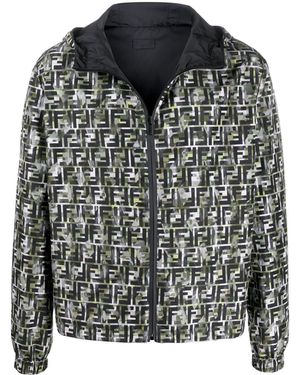 Fendi Ff Reversible Windbreaker - Green