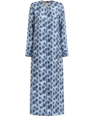 Marni All-Over-Print Dress - Blue
