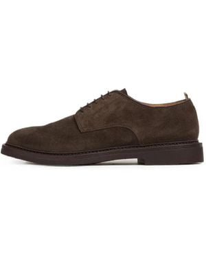 Officine Creative Hopkins Suede Lace-Up Shoes - Brown