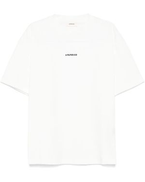 A PAPER KID T-Shirt Con Stampa - Bianco