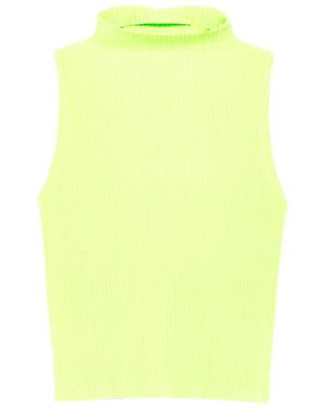 Homme Plissé Issey Miyake Plissierte Weste - Gelb
