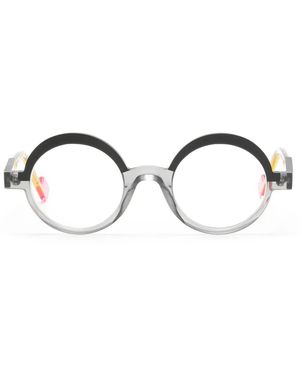 Anne & Valentin Ludik Brille Mit Rundem Gestell - Schwarz