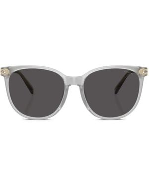 COACH Logo-Plaque Cat-Eye Sunglasses - Grey