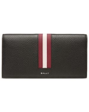 Bally Portafoglio Con Dettaglio A Righe - Grigio
