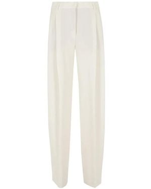 ANDAMANE Pleated Pants - White