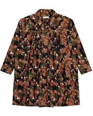 Walter Van Beirendonck Painter Camouflage Pockets Coat - Brown