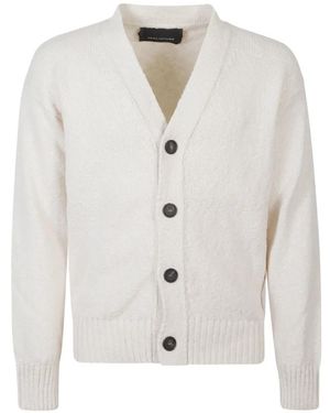 Tagliatore Button-Up V-Neck Cardigan - White
