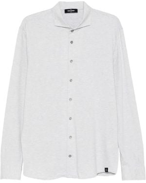 Gran Sasso Button Long-Sleeve Shirt - White