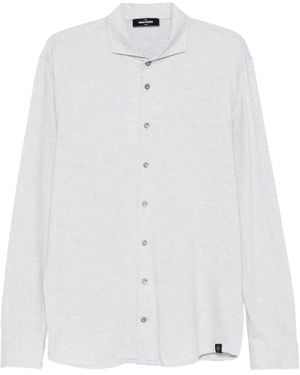 Gran Sasso Button Long-Sleeve Shirt - White