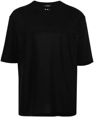 IRO Drop-Shoulder Cotton T-Shirt - Black