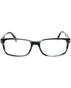 David Beckham Rectangle-Frame Glasses - Gray