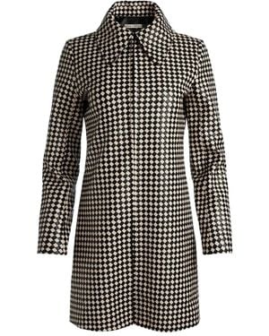 Alice + Olivia Cappotto Monopetto A Rombi - Nero