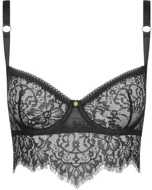 Maison Close Inspiration Divine Balconette Bra - Grey