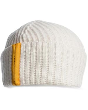 Parajumpers Geribbelde Beani Van Wolblend - Wit