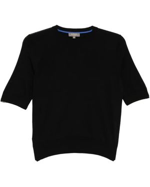N.Peal Cashmere T-Shirt En Maille - Noir