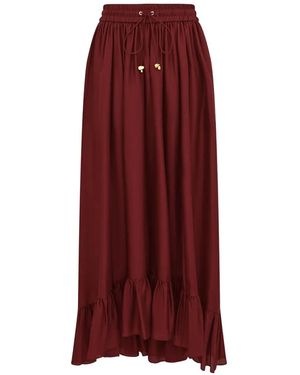 Zimmermann Falda Larga Aster - Rojo