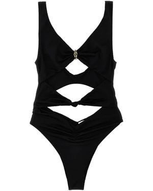 Elisabetta Franchi ノットディテール ワンピース水着 - ブラック