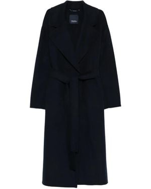 Max Mara Hobby ベルテッド コート - ブルー