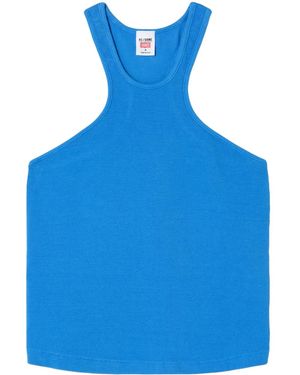 RE/DONE Racer Cotton Tank Top - Blue