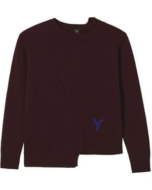 Y's Yohji Yamamoto Asymmetrischer Pullover - Lila