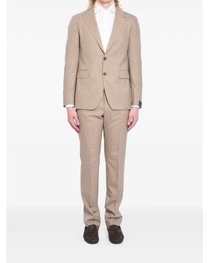 Tagliatore Single-Breasted Suit - Natural