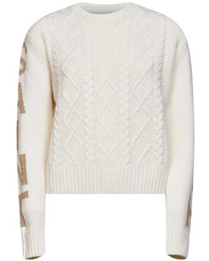 MC2 Saint Barth Cable-Knit Sweater - White