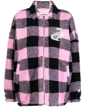 Aape By A Bathing Ape Check-Pattern Shirt Jacket - Pink