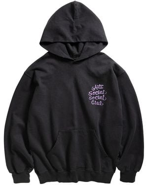 ANTI SOCIAL SOCIAL CLUB Logo-Print Hoodie - Black