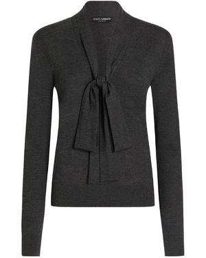 Dolce & Gabbana Pull En Laine Vierge - Black