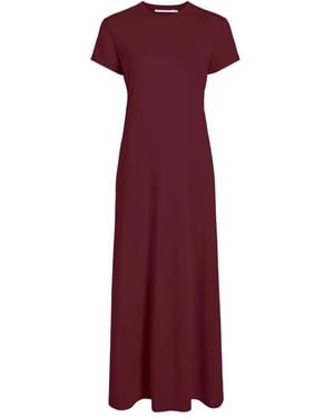 Proenza Schouler Noelle Short-Sleeve Dress - Purple