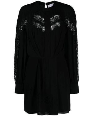IRO Belinda Lace-Trim Dress - Black