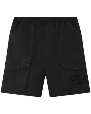 Stone Island Pocket Cargo Shorts - Black