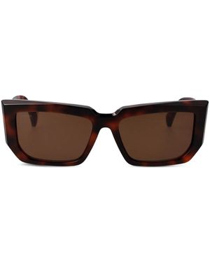 Max Mara Eyewear スクエアフレーム サングラス - ブラウン